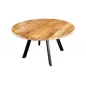 Invicta IRON CRAFT stół do jadalni okrągły naturalne Mango Ø 140cm / 45256