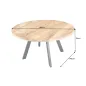 Invicta IRON CRAFT stół do jadalni okrągły naturalne Mango Ø 140cm / 45256