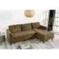 Invicta Sofa narożna STOCKHOLM brązowy sztruks 220cm / 44153 Invicta Sofa narożna STOCKHOLM brązowy sztruks 220cm / 44153