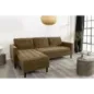 Invicta Sofa narożna STOCKHOLM brązowy sztruks 220cm / 44153 Invicta Sofa narożna STOCKHOLM brązowy sztruks 220cm / 44153