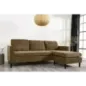 Invicta Sofa narożna STOCKHOLM brązowy sztruks 220cm / 44153 Invicta Sofa narożna STOCKHOLM brązowy sztruks 220cm / 44153