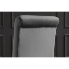 Invicta MODERN BAROCK Krzesło tapicerowane szare / 47489