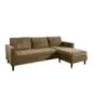 Invicta Sofa narożna STOCKHOLM brązowy sztruks 220cm / 44153 Invicta Sofa narożna STOCKHOLM brązowy sztruks 220cm / 44153