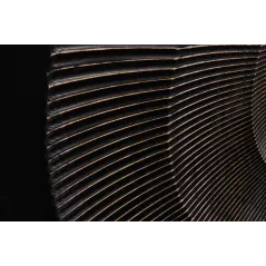 Invicta Komoda GOLDEN SUNSET czarne złoto z drewna mango 3D 140 x 75 x 38cm / 46658