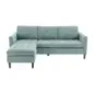 Invicta Sofa narożna STOCKHOLM aqua sztruks 220cm / 44151 Invicta Sofa narożna STOCKHOLM aqua sztruks 220cm / 44151