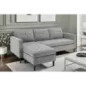 Invicta Sofa narożna STOCKHOLM szary sztruks 220cm / 44150 Invicta Sofa narożna STOCKHOLM szary sztruks 220cm / 44150