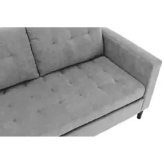 Invicta Sofa narożna STOCKHOLM szary sztruks 220cm / 44150