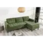 Invicta Sofa narożna STOCKHOLM zielony sztruks 220cm / 44152 Invicta Sofa narożna STOCKHOLM zielony sztruks 220cm / 44152