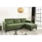 Invicta Sofa narożna STOCKHOLM zielony sztruks 220cm / 44152 Invicta Sofa narożna STOCKHOLM zielony sztruks 220cm / 44152