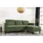 Invicta Sofa narożna STOCKHOLM zielony sztruks 220cm / 44152 Invicta Sofa narożna STOCKHOLM zielony sztruks 220cm / 44152