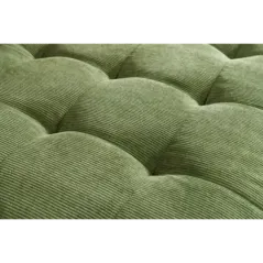 Invicta Sofa narożna STOCKHOLM zielony sztruks 220cm / 44152