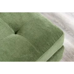 Invicta Sofa narożna STOCKHOLM zielony sztruks 220cm / 44152