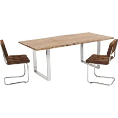 Kare Stół do jadalni HARMONY chromowany 200 x 76 x 100cm / 84485