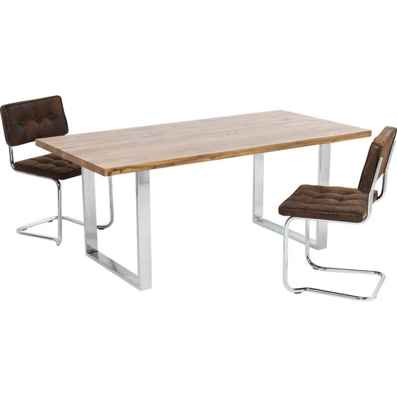 Kare Stół do jadalni JACKIE chromowany 160 x 76 x 80cm / 84587