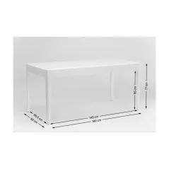 Kare Stół do jadalni BROOKLYN orzech włoski 160 x 76 x 80cm / 81264