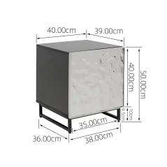 Kare Szafka nocna CARINO 42 x 60 x 39cm / 70958