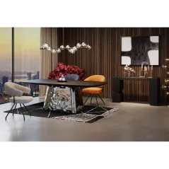 Kare Stół do jadalni CALDERA 220 x 76 x 110cm / 87458