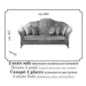 MELODIA Włoska sofa 2 osobowa rozkładana 200 x 107 x 93cm / ArredoClassic