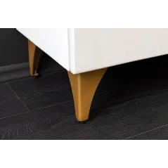 Invicta Szafka RTV GOLDEN SUNSET stojąca white mango 180cm / 48411