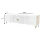 Invicta Szafka RTV GOLDEN SUNSET stojąca white mango 180cm / 48411