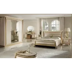 MELODIA Włoskie Łóżko tapicerowane King Size 238 x 133 x 235cm / ArredoClassic
