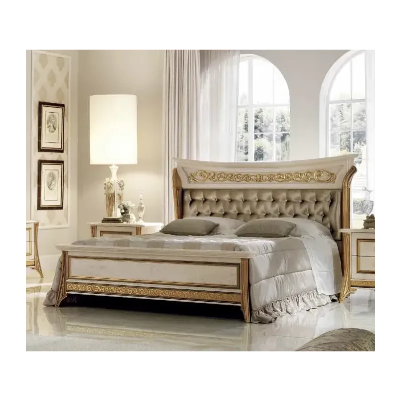 MELODIA Włoskie Łóżko tapicerowane Queen Size 200 x 133 x 221/235 / ArredoClassic MELODIA Włoskie Łóżko tapicerowane Queen Size 200 x 133 x 221/235 / ArredoClassic