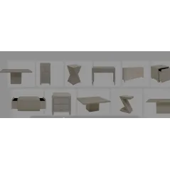 Kare Stół do jadalni TRAVERTINO 200 x 75 x 100cm / 71062