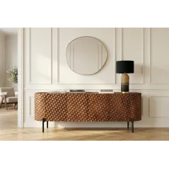 Invicta Szafka RTV ADLON 3D brązowe mango 160cm / 47584