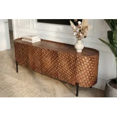 Invicta Szafka RTV ADLON 3D brązowe mango 160cm / 47584