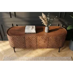 Invicta Szafka RTV ADLON 3D brązowe mango 160cm / 47584