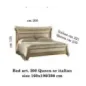 MELODIA Włoskie Łóżko Queen Size 200 x 133 x 221/235 / ArredoClassic MELODIA Włoskie Łóżko Queen Size 200 x 133 x 221/235 / ArredoClassic
