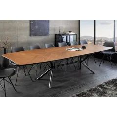 Invicta Stół rozkładany GRANDEZZA fornir drewno orzechowe 180 - 270cm / 46568