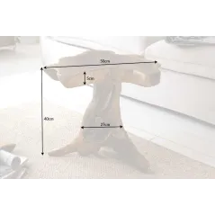 Invicta Stolik ROOT lite drewno teak 40cm / 38237