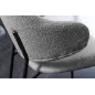 Invicta Krzesło tapicerowane TRACY ALPINE szary bouclé czarne nogi  58cm / 43150