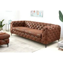 Invicta MODERN BAROCK Sofa antyczny brąz 235 x 72 x 95cm / 44396