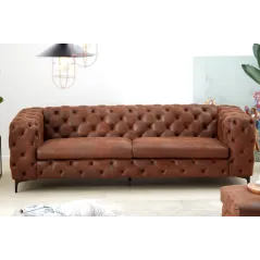 Invicta MODERN BAROCK Sofa antyczny brąz 235 x 72 x 95cm / 44396