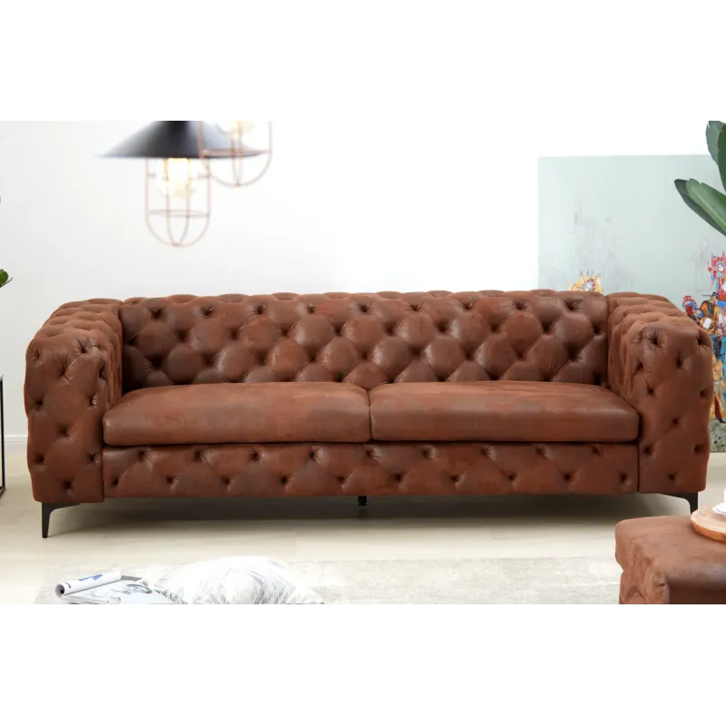 Invicta MODERN BAROCK Sofa antyczny brąz 235 x 72 x 95cm / 44396 Invicta MODERN BAROCK Sofa antyczny brąz 235 x 72 x 95cm / 44396