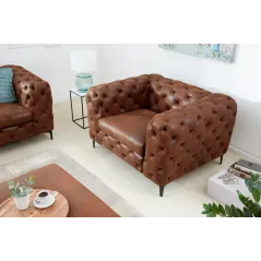 Invicta MODERN BAROCK Fotel antyczny brąz 120 x 70 x 100cm / 44399