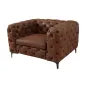 Invicta MODERN BAROCK Fotel antyczny brąz 120 x 70 x 100cm / 44399