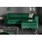 Invicta MODERN BAROCK Sofa szmaragdowozielony aksamit 235 x 72 x 95cm / 6539312 Invicta MODERN BAROCK Sofa szmaragdowozielony aksamit 235 x 72 x 95cm / 6539312