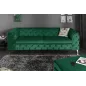 Invicta MODERN BAROCK Sofa szmaragdowozielony aksamit 235 x 72 x 95cm / 6539312