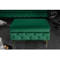 Invicta MODERN BAROCK Pufa szmaragdowozielona 92 x 45 x 62cm / 39611
