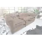 Invicta CHESTERFIELD Sofa 3 osobowa imitacja skóry antyczna czerń 205 x 73 x 85cm / 41447 Invicta CHESTERFIELD Sofa 3 osobowa imitacja skóry antyczna czerń 205 x 73 x 85cm / 41447