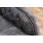 Invicta CHESTERFIELD Szezlong szary aksamit 170 x 79 x 61cm / 41253