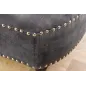 Invicta CHESTERFIELD Szezlong szary aksamit 170 x 79 x 61cm / 41253