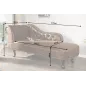 Invicta CHESTERFIELD Szezlong mikrofibra antyczny brąz  170 x 80 x 60cm / 21628