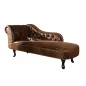 Invicta CHESTERFIELD Szezlong mikrofibra antyczny brąz  170 x 80 x 60cm / 21628