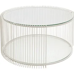 Kare Stolik kawowy WIRE DOUBLE złoty 80 x 40 x 80cm / 70338