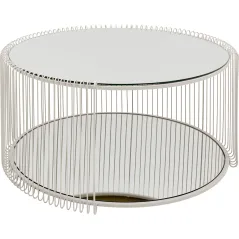 Kare Stolik kawowy WIRE DOUBLE złoty 80 x 40 x 80cm / 70338