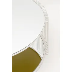 Kare Stolik kawowy WIRE DOUBLE złoty 80 x 40 x 80cm / 70338